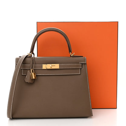 Hermes Epsom Kelly Sellier 28 Etoupe 13 of 13