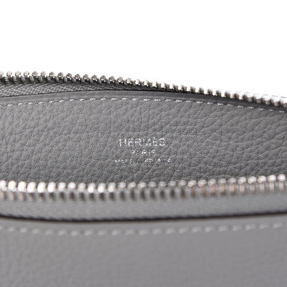 Hermes Togo Bazar Pouch Gris Mouette 6 of 8