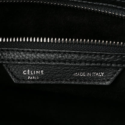 Celine Drummed Calfskin Micro Luggage Black 7 of 14