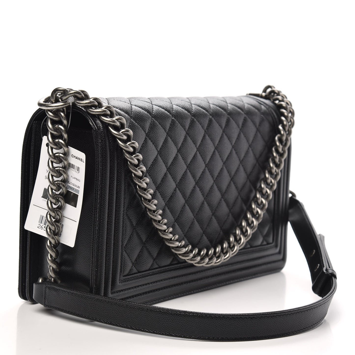 Caviar Quilted New Medium Boy Flap Black