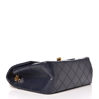 Chanel Aged Calfskin Quilted 2.55 Reissue Mini Flap Navy 4 of 12