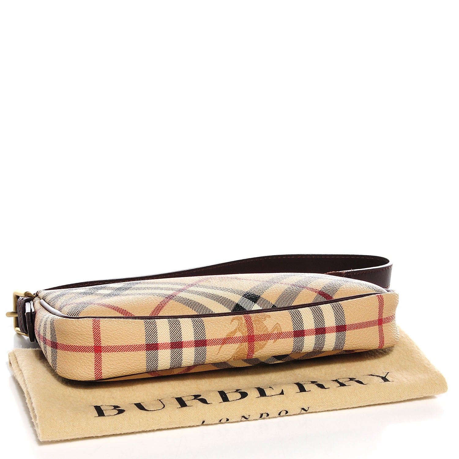 Burberry Haymarket Check Pochette Chocolate 4 of 7