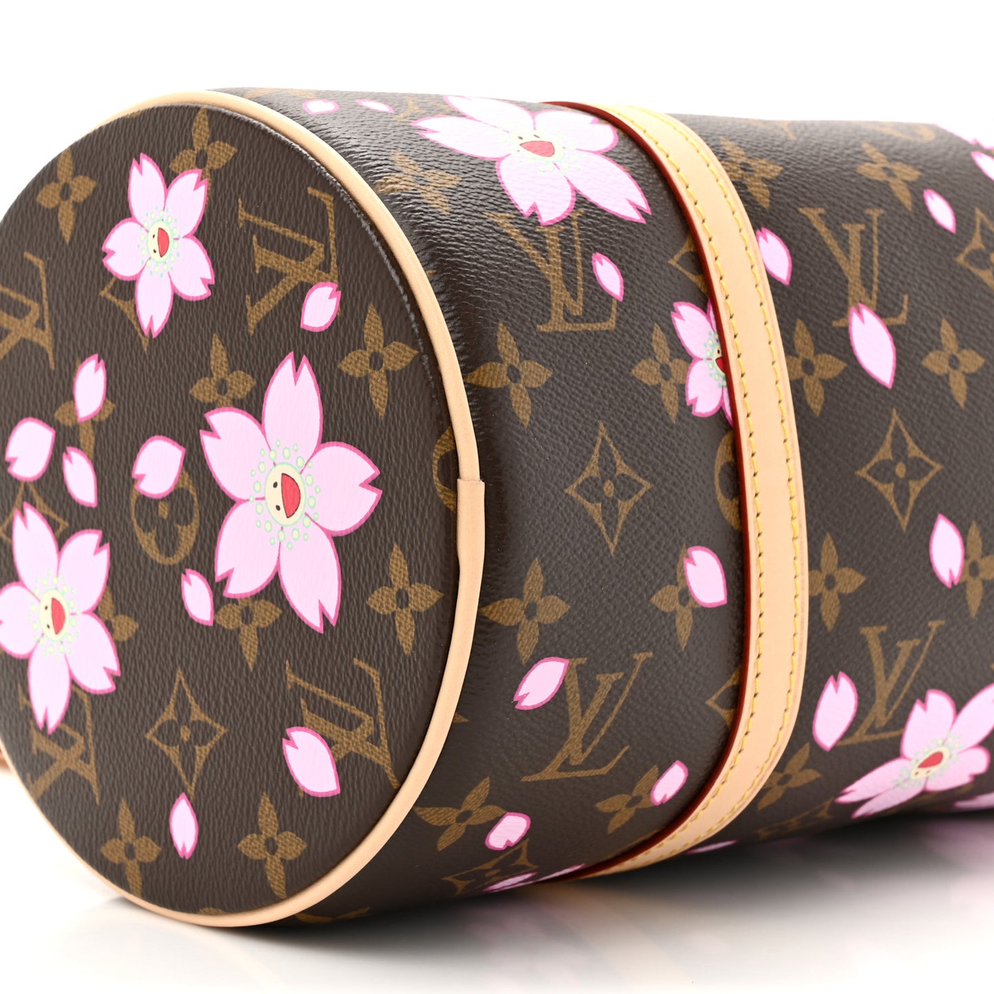 LV X TM Monogram Cherry Blossom Papillon Sakura Brown