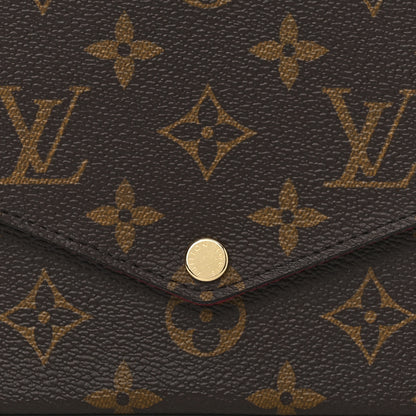 Louis Vuitton Monogram Pochette Felicie Chain Wallet Fuchsia 9 of 12