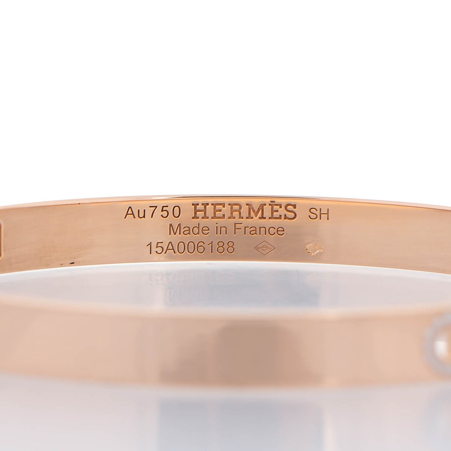 18K Rose Gold Diamond PM H D'Ancre Bracelet SH