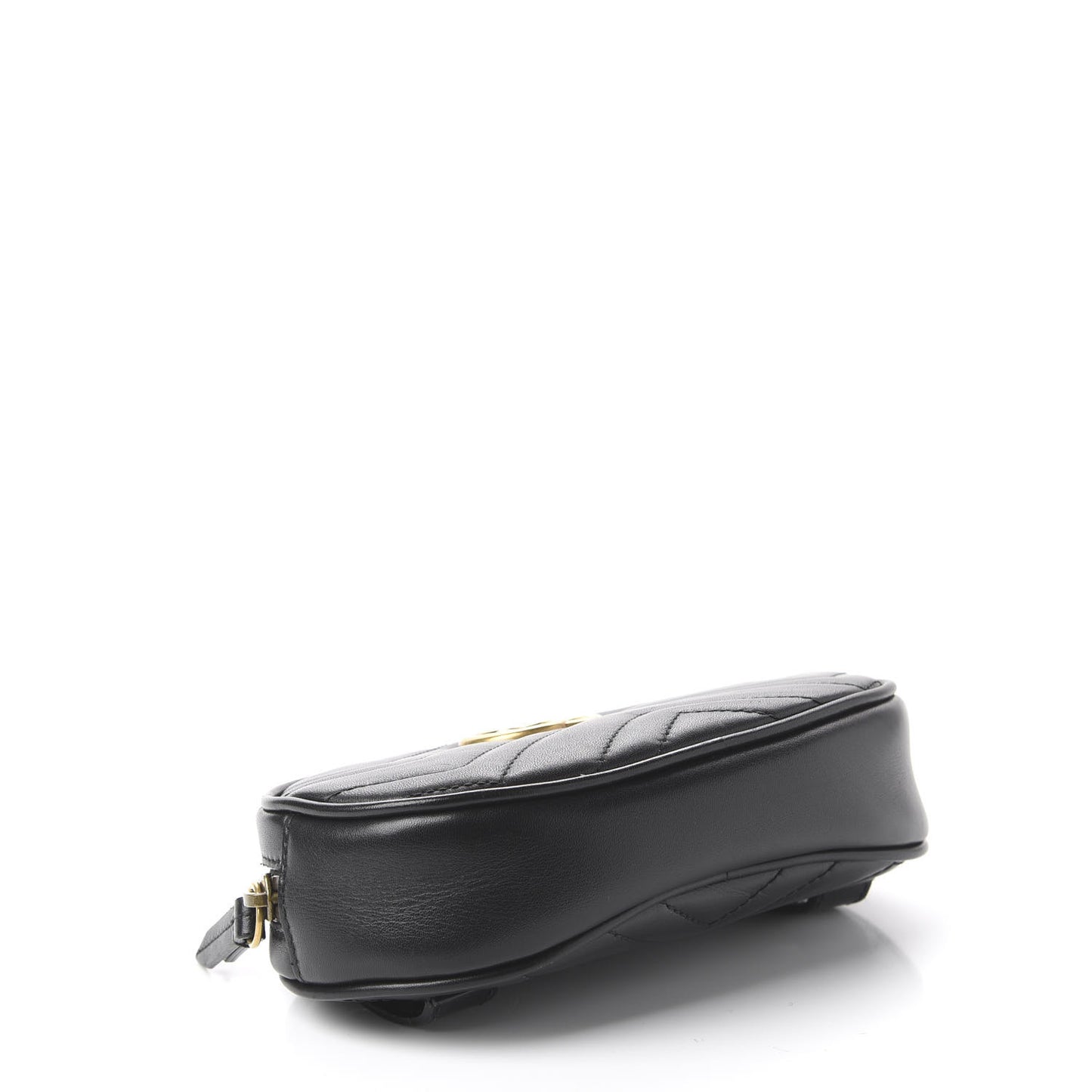 Calfskin Matelasse GG Marmont Belt Bag 75 30 Black