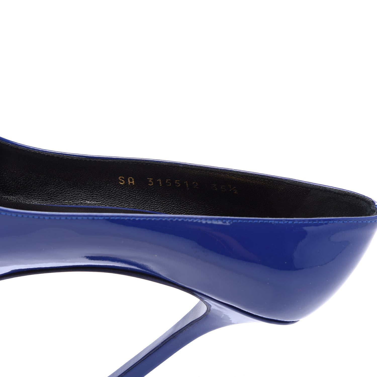 Saint Laurent Patent Tribtoo 80 Pumps 35.5 Blue 8 of 9