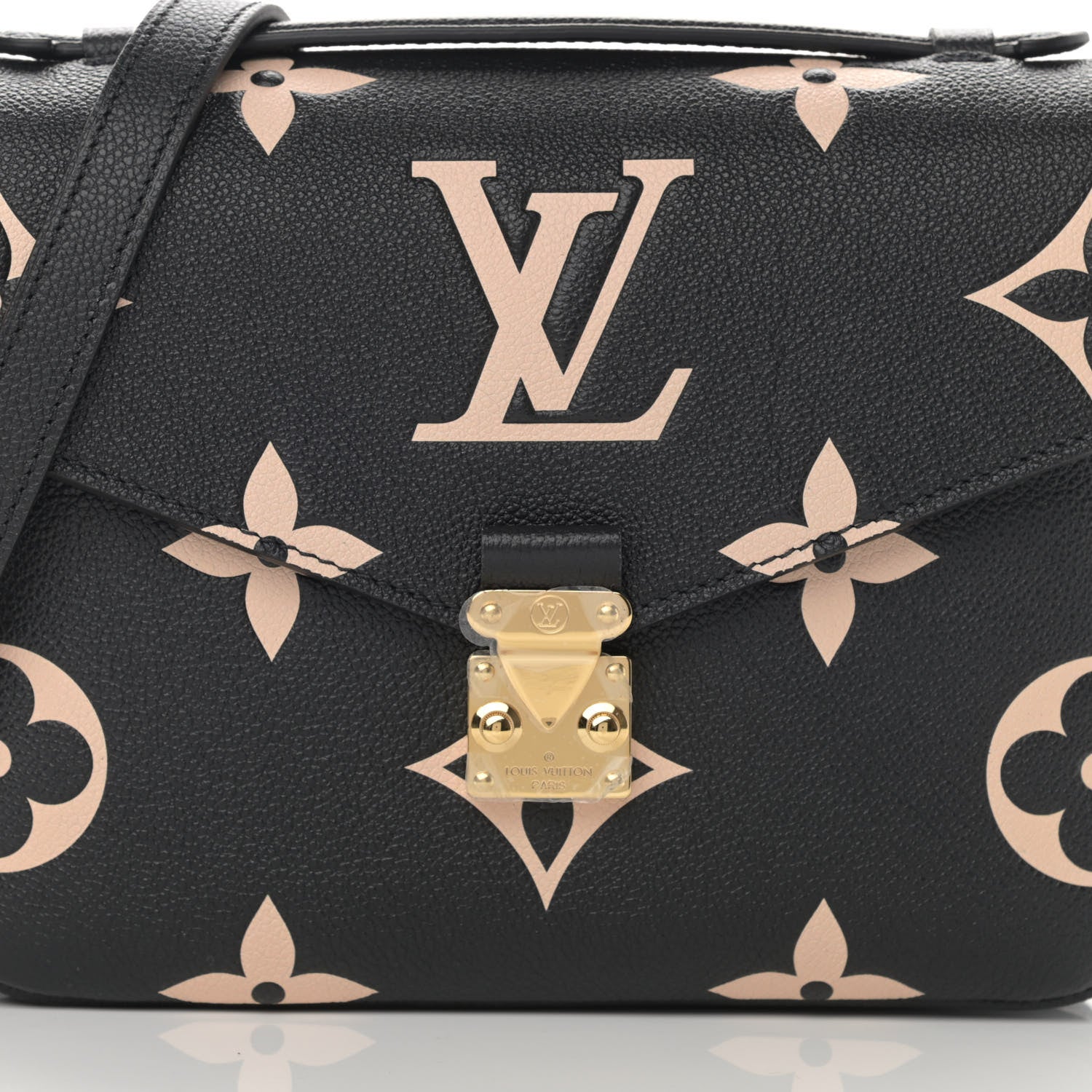 Louis Vuitton Empreinte Monogram Giant Pochette Metis Black Beige 8 of 10