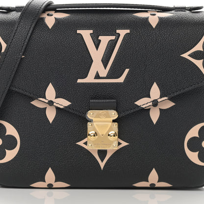 Louis Vuitton Empreinte Monogram Giant Pochette Metis Black Beige 8 of 10