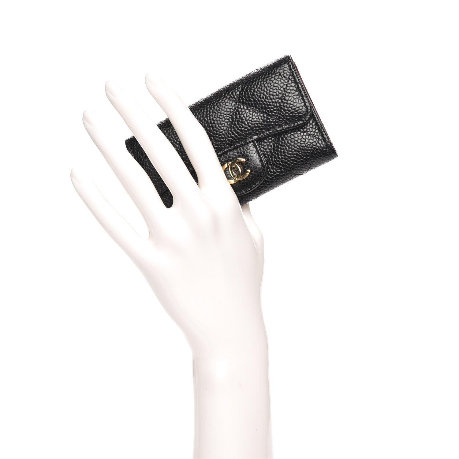 Chanel Caviar Quilted 6 Key Holder Black 2 of 8