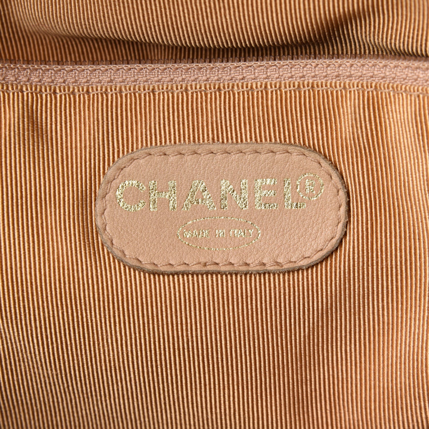 Chanel Caviar CC Shoulder Bag Beige 5 of 9