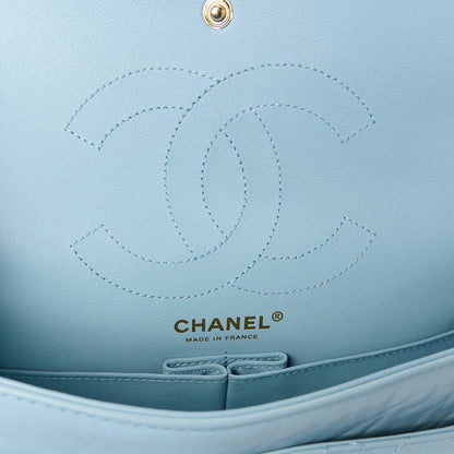 Chanel Aged Calfskin Quilted 2.55 Reissue 225 Flap Light Blue 6 of 10
