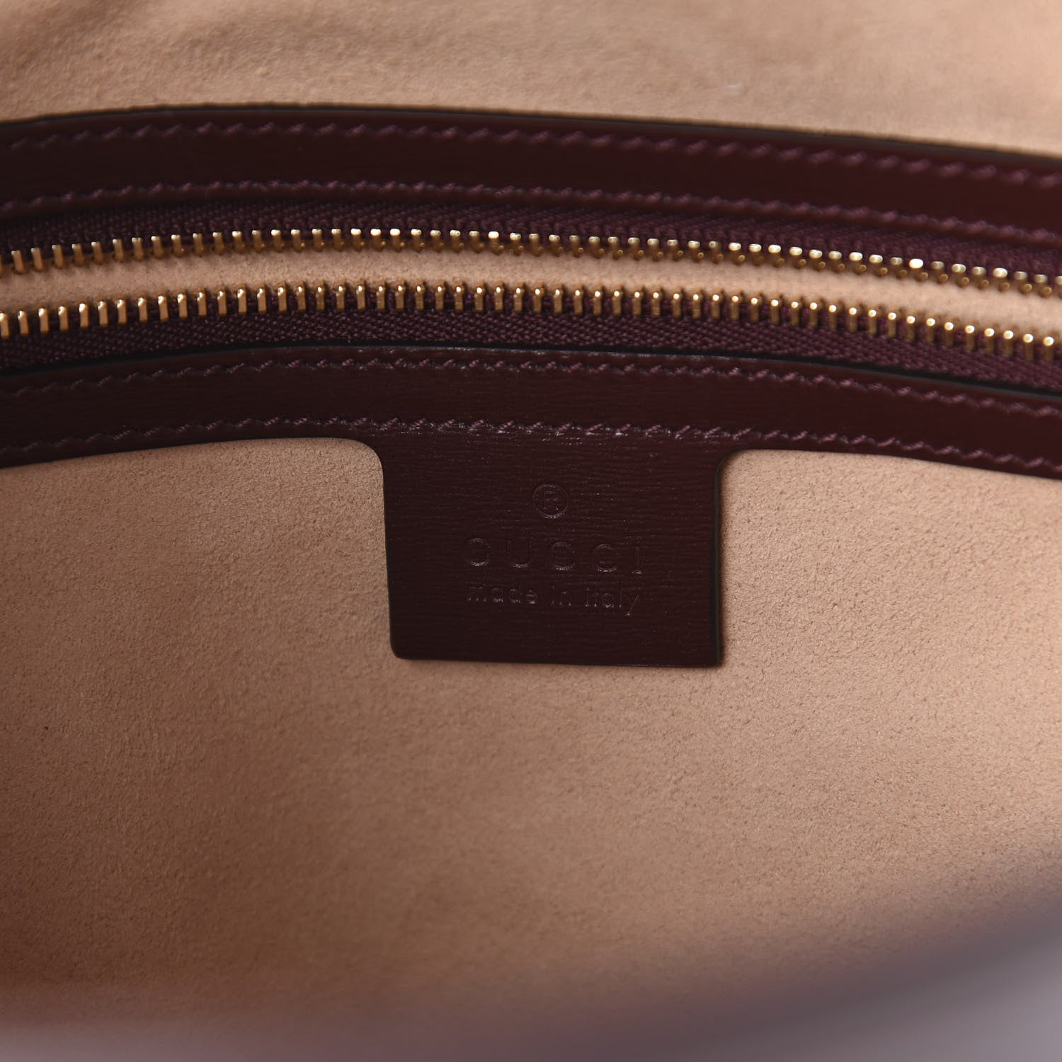 Gucci GG Monogram Calfskin Medium Arli Shoulder Bag Sahara Rubino Chardonnay 6 of 9