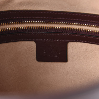Gucci GG Monogram Calfskin Medium Arli Shoulder Bag Sahara Rubino Chardonnay 6 of 9