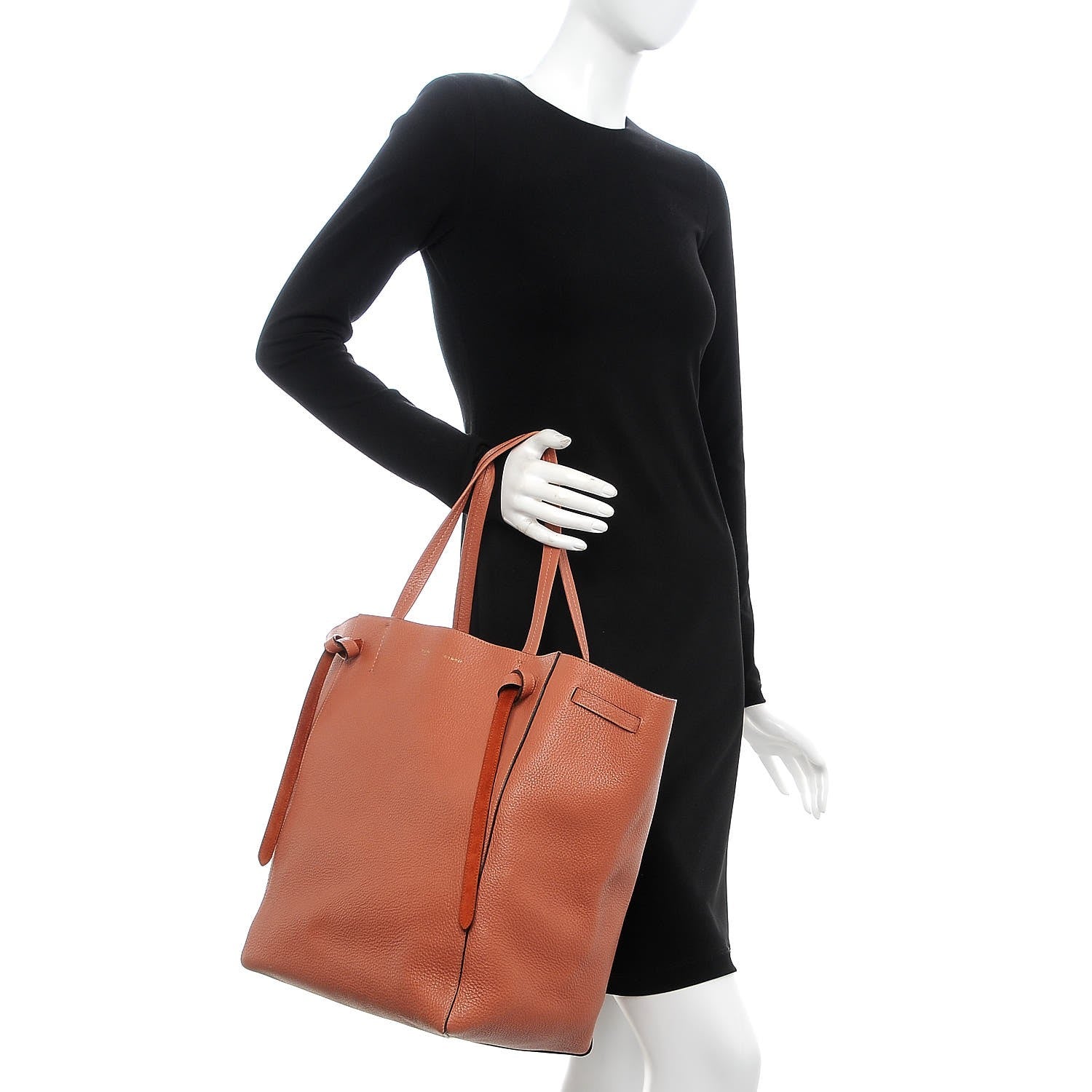 Celine Soft Grained Calfskin Medium Belt Cabas Phantom Terracotta 2 of 7