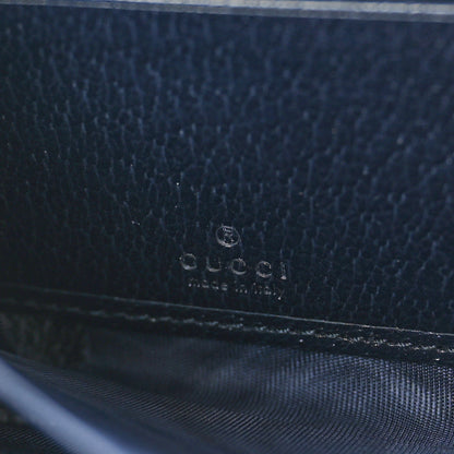 Gucci GG Supreme Monogram Textured Dollar Calfskin Web Ophidia Zip Around Wallet Beige Blue 6 of 7