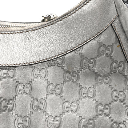 Gucci Metallic Guccissima Medium D Gold Hobo Silver 12 of 12