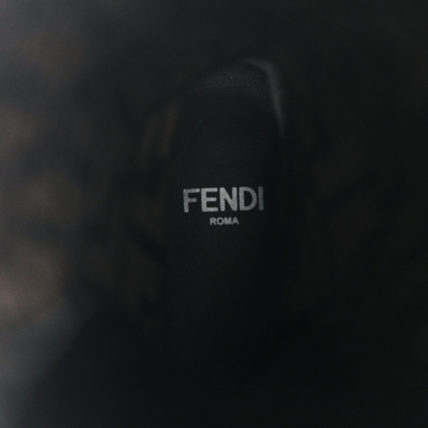 Fendi Nappa Microfiber Fabric FF Rockoko Tall Boots 35 Black Tobacco 6 of 10
