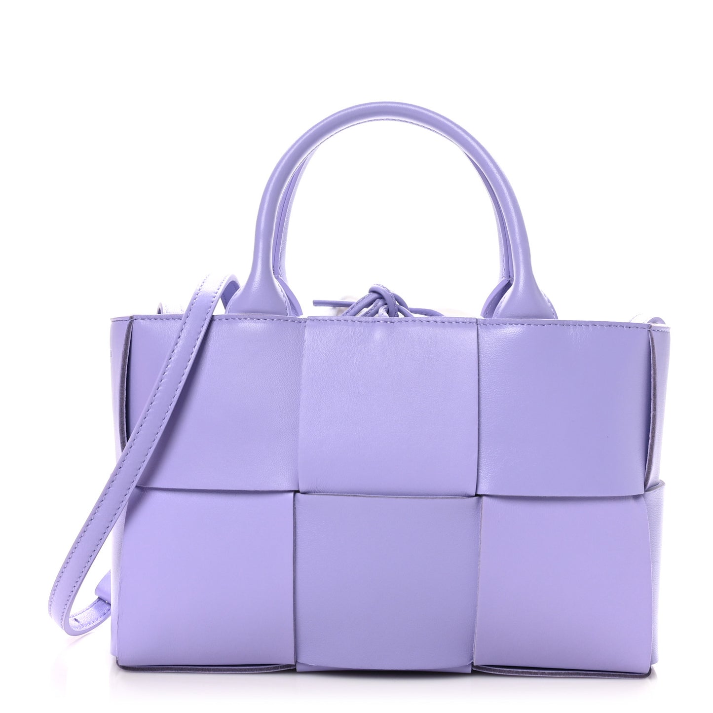 Nappa Maxi Intrecciato Mini Arco Tote Wisteria