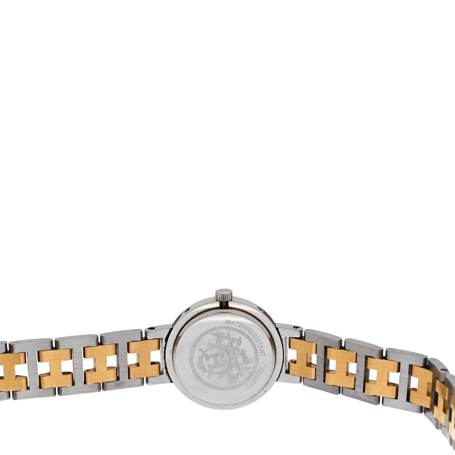 Hermes Stainless Steel 24mm Clipper Quartz Watch Gold 4 of 4