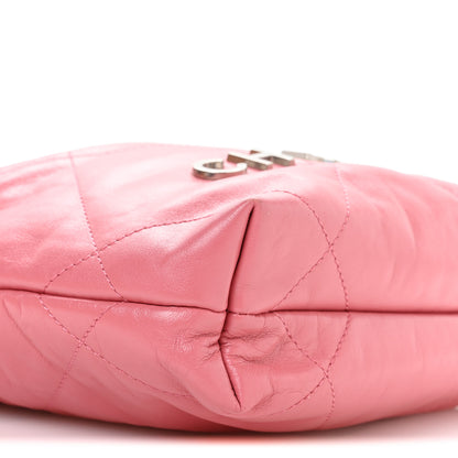 Chanel Shiny Calfskin Quilted Mini Chanel 22 Pink 9 of 10