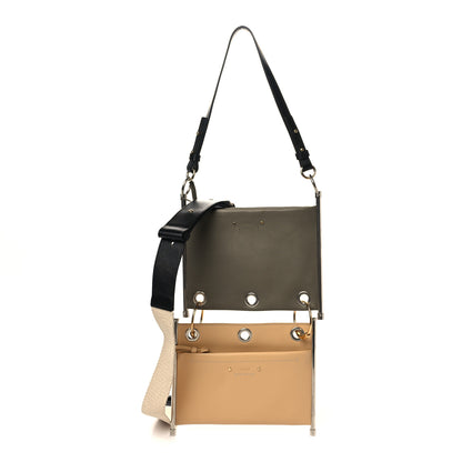 Chloe Smooth Calfskin Roy Double Shoulder Bag Merino Grey Bleached Brown 1 of 6