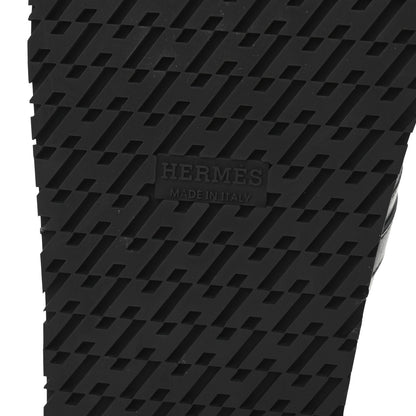 Hermes Calfskin Womens Empire Sandals 35 Black 7 of 10