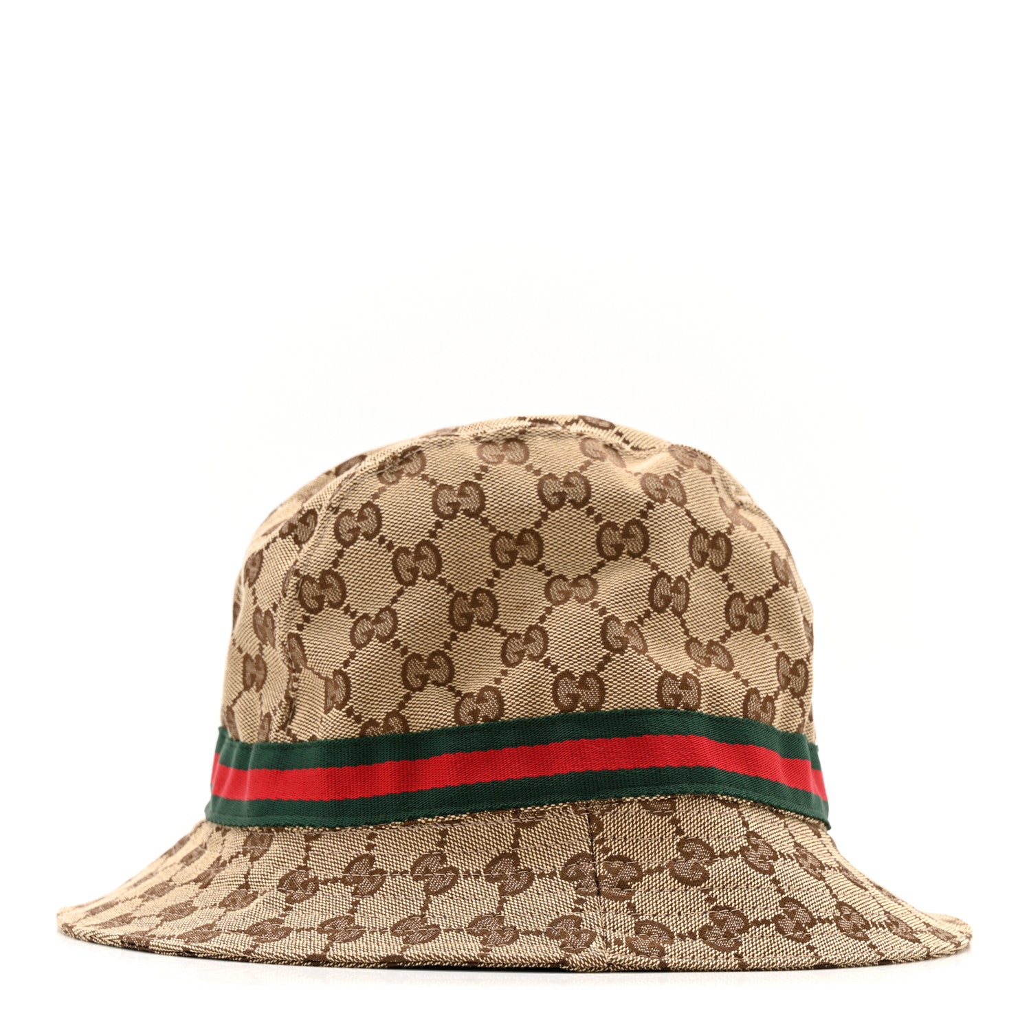 Gucci Monogram Web Bucket Hat XL Brown 5 of 9
