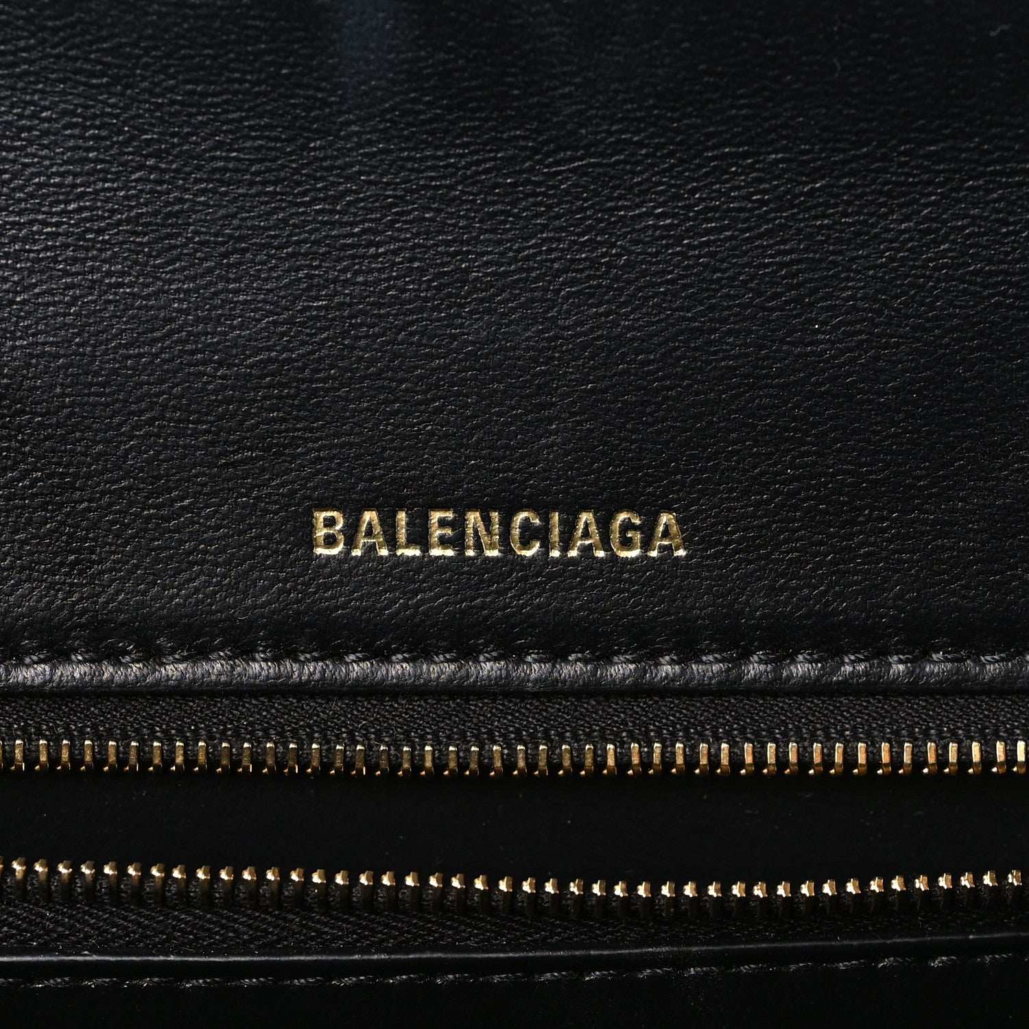 Balenciaga Shiny Box Calfskin Medium Hourglass Top Handle Bag Black 6 of 9