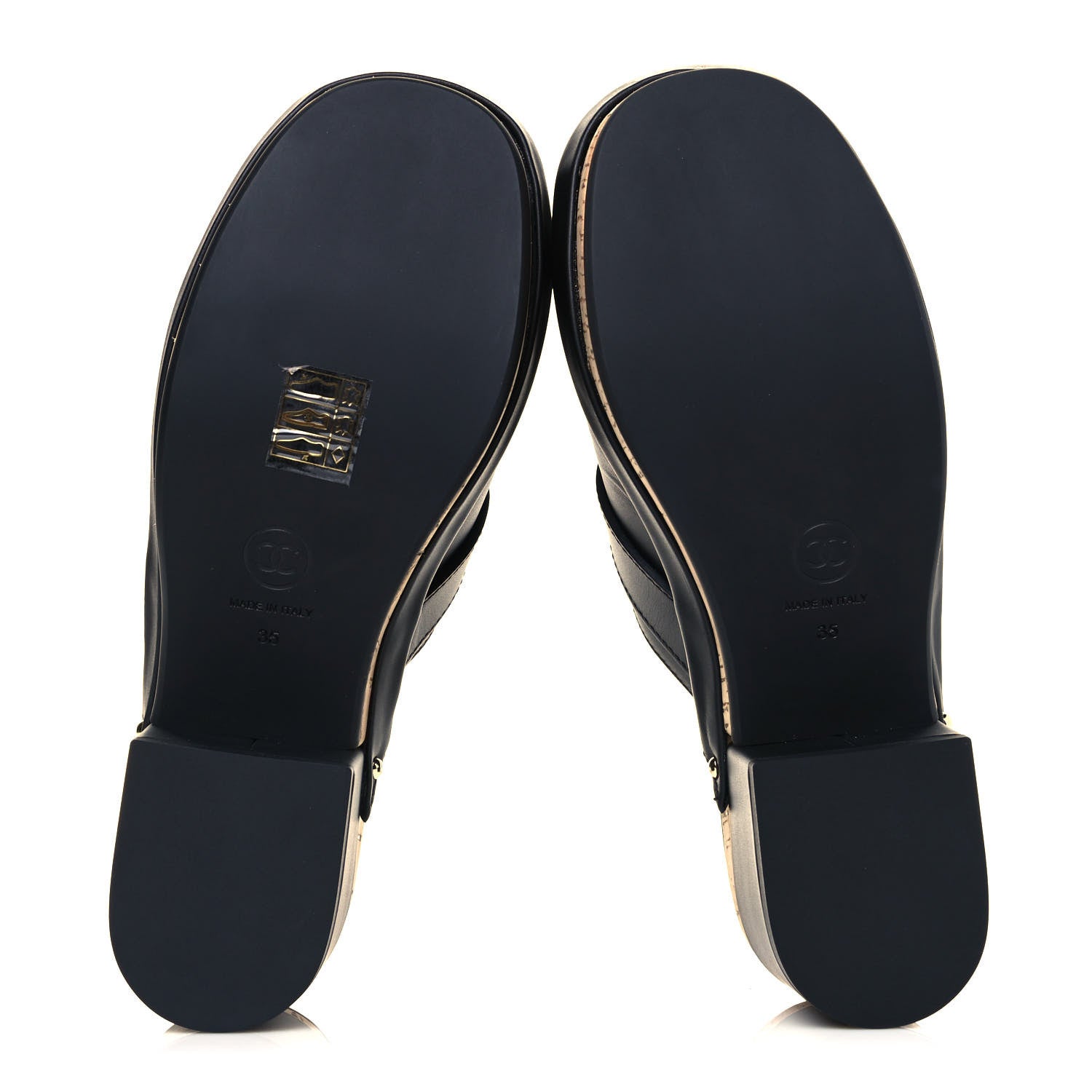 Chanel Calfskin CC Turn Lock Clogs 35 Black 9 of 18