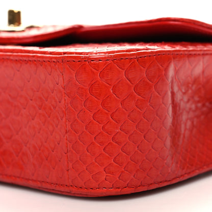 Chanel Snakeskin Mini Rectangular Flap Red 10 of 12