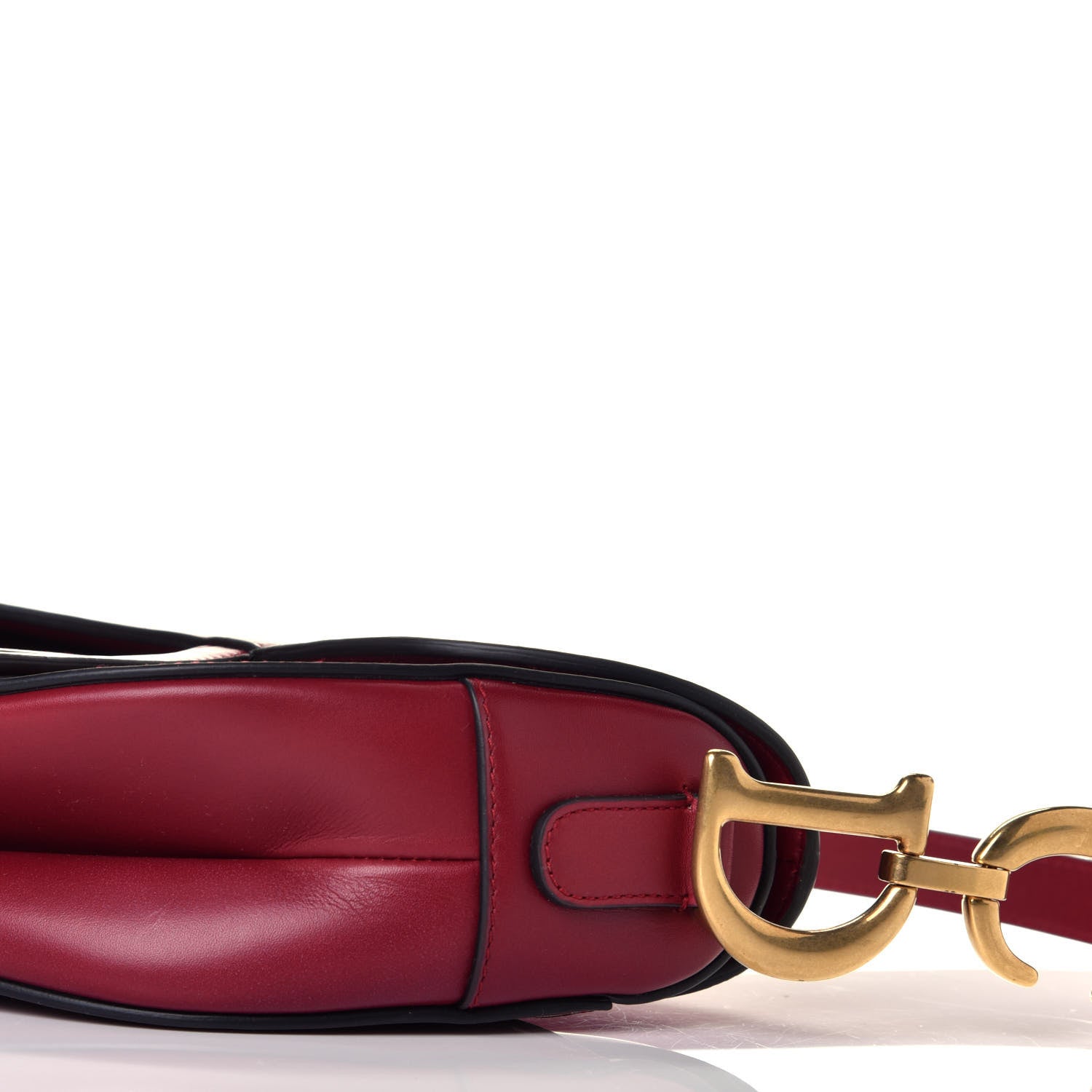 Christian Dior Calfskin Saddle Bag Scarlet 9 of 10