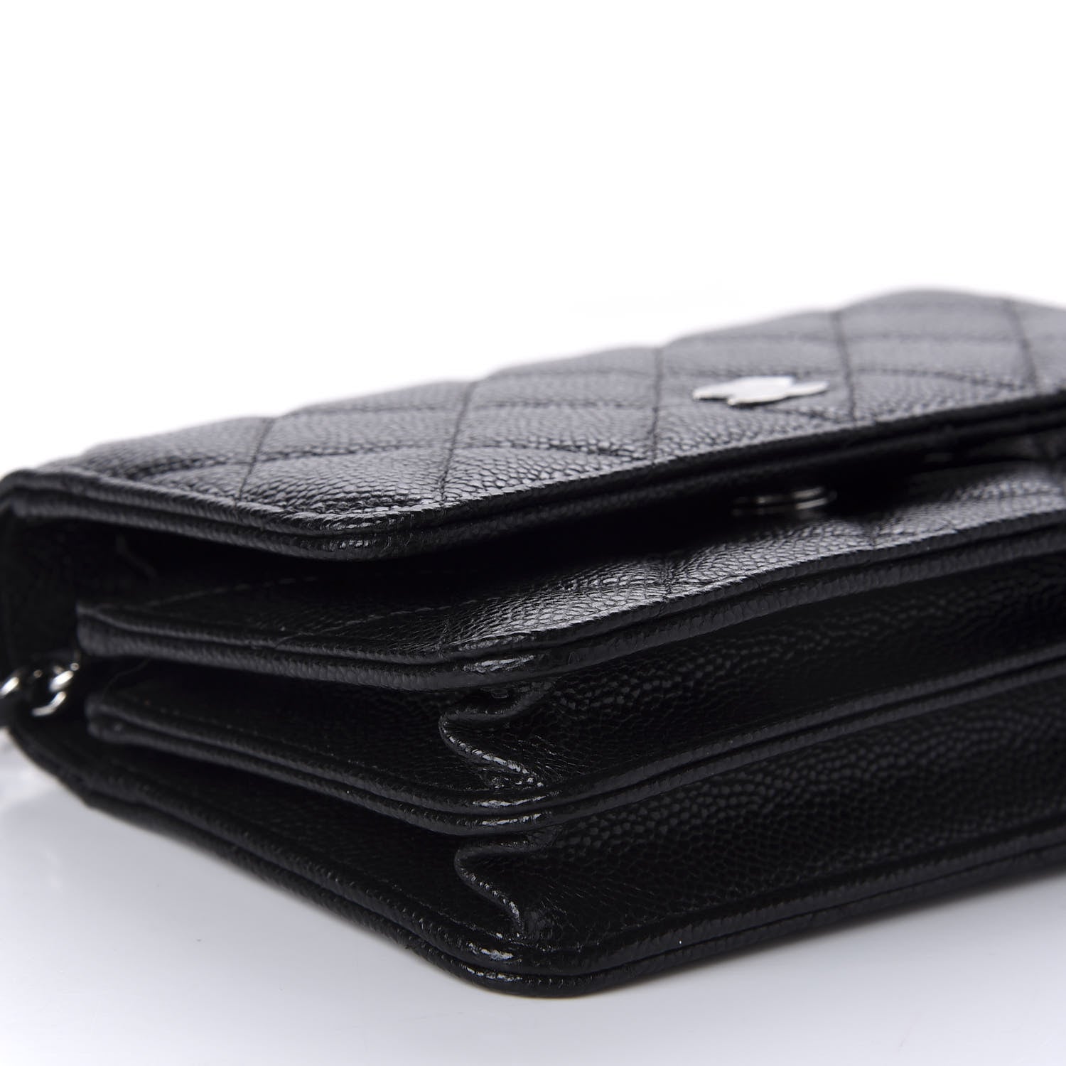 Chanel Caviar Quilted Mini Wallet On Chain WOC Black 6 of 11