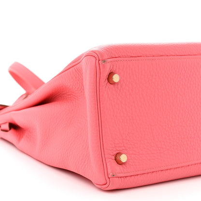 Hermes Taurillon Clemence Kelly Retourne 35 Rose Azalee 9 of 16