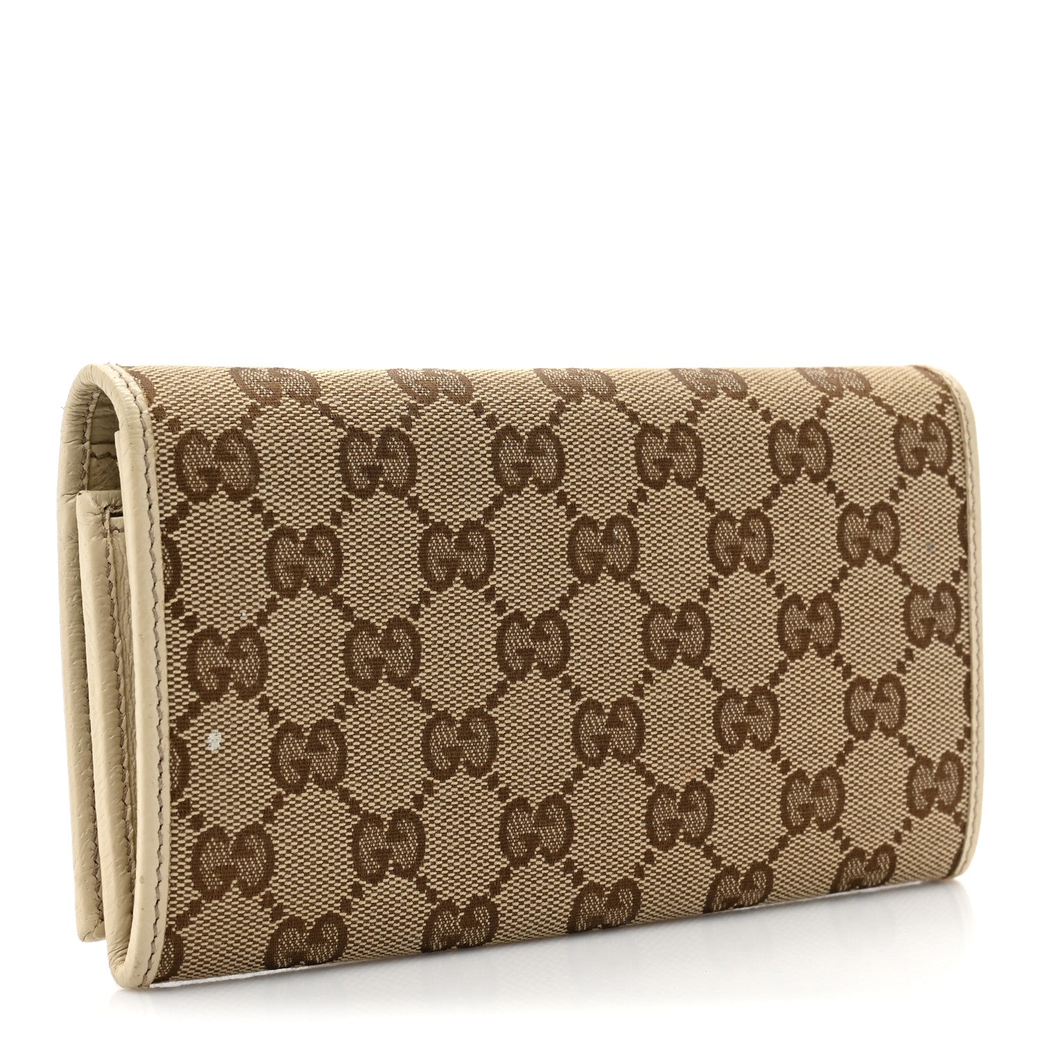 Gucci Monogram Metal Bar Continental Flap Wallet Off White 3 of 18