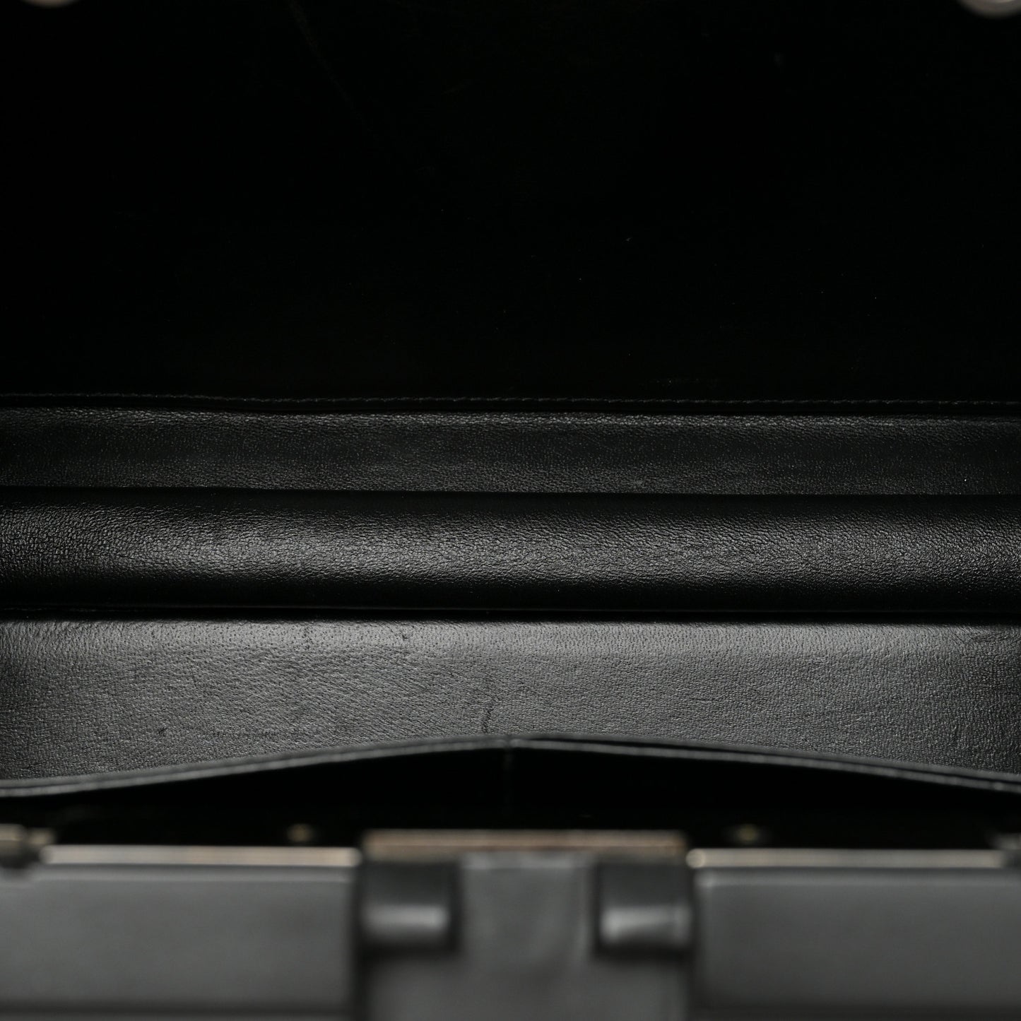 Recycled Plastic Embossed Lunch Box Top Handle Bag Black