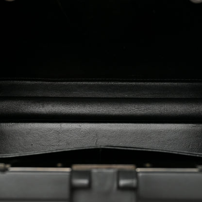 Balenciaga Recycled Plastic Embossed Lunch Box Top Handle Bag Black 4 of 11