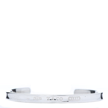 Tiffany Sterling Silver Narrow 1837 Cuff Bracelet 1 of 6