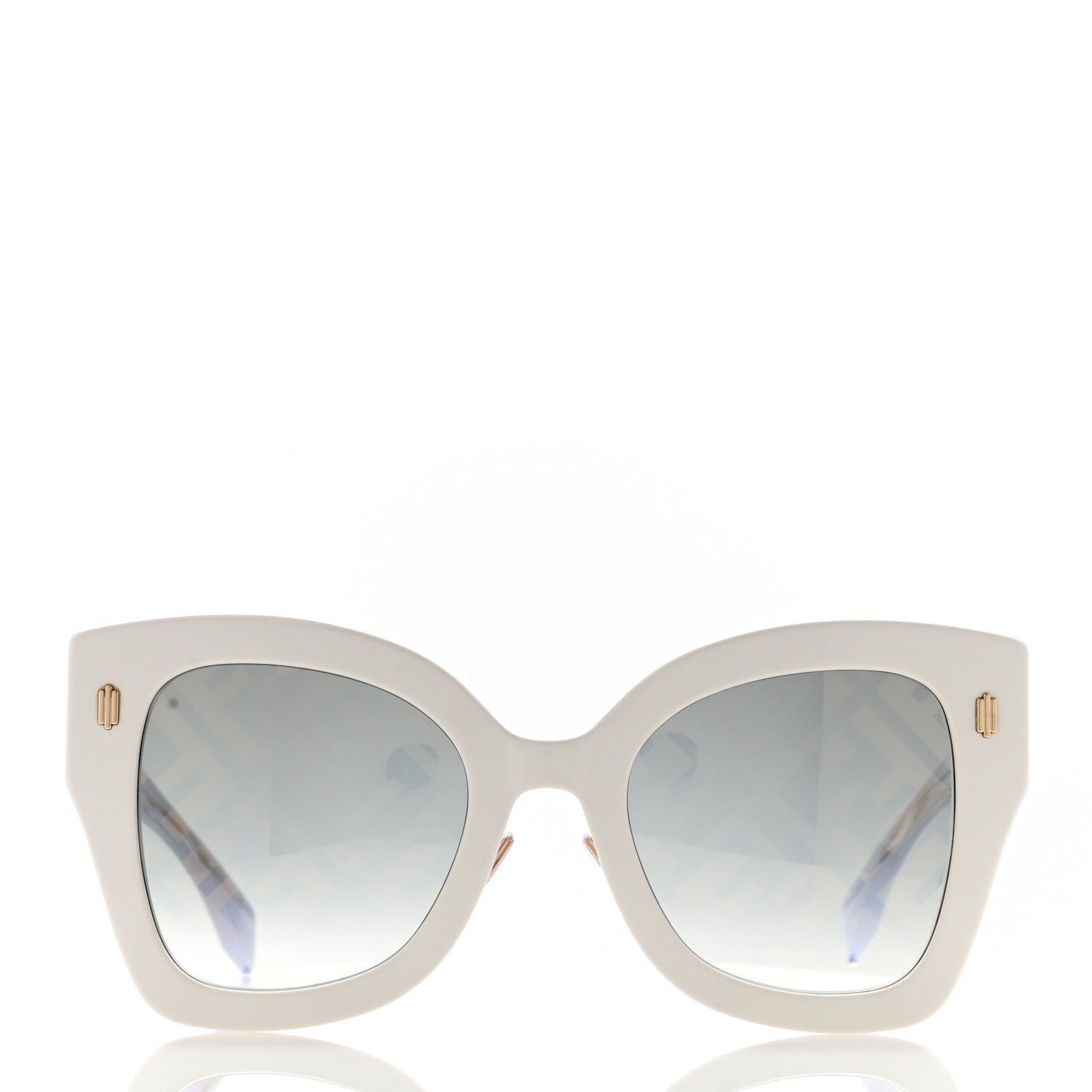 Fendi Acetate FF Sunglasses FF 0434/G/S White Gold 2 of 9
