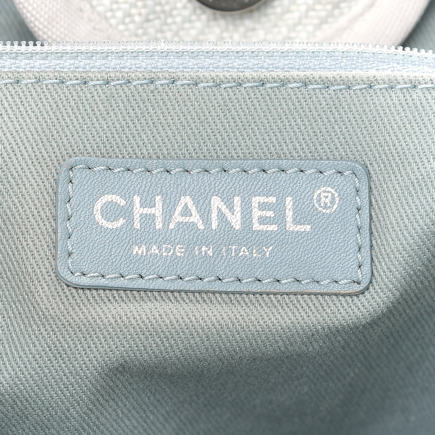 Chanel Canvas Medium Deauville Tote White 5 of 8