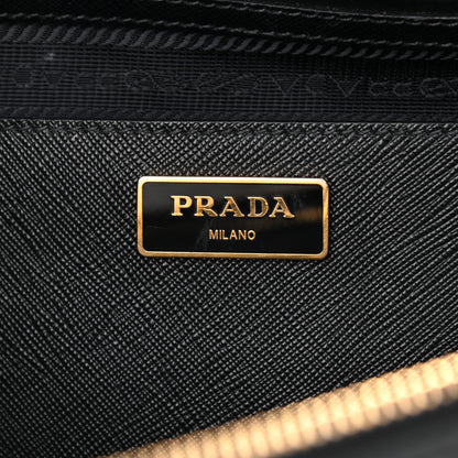 Prada Saffiano Lux Large Galleria Double Zip Tote Black 6 of 19