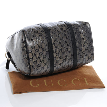 Gucci Crystal Monogram Joy Medium Boston Black 4 of 7