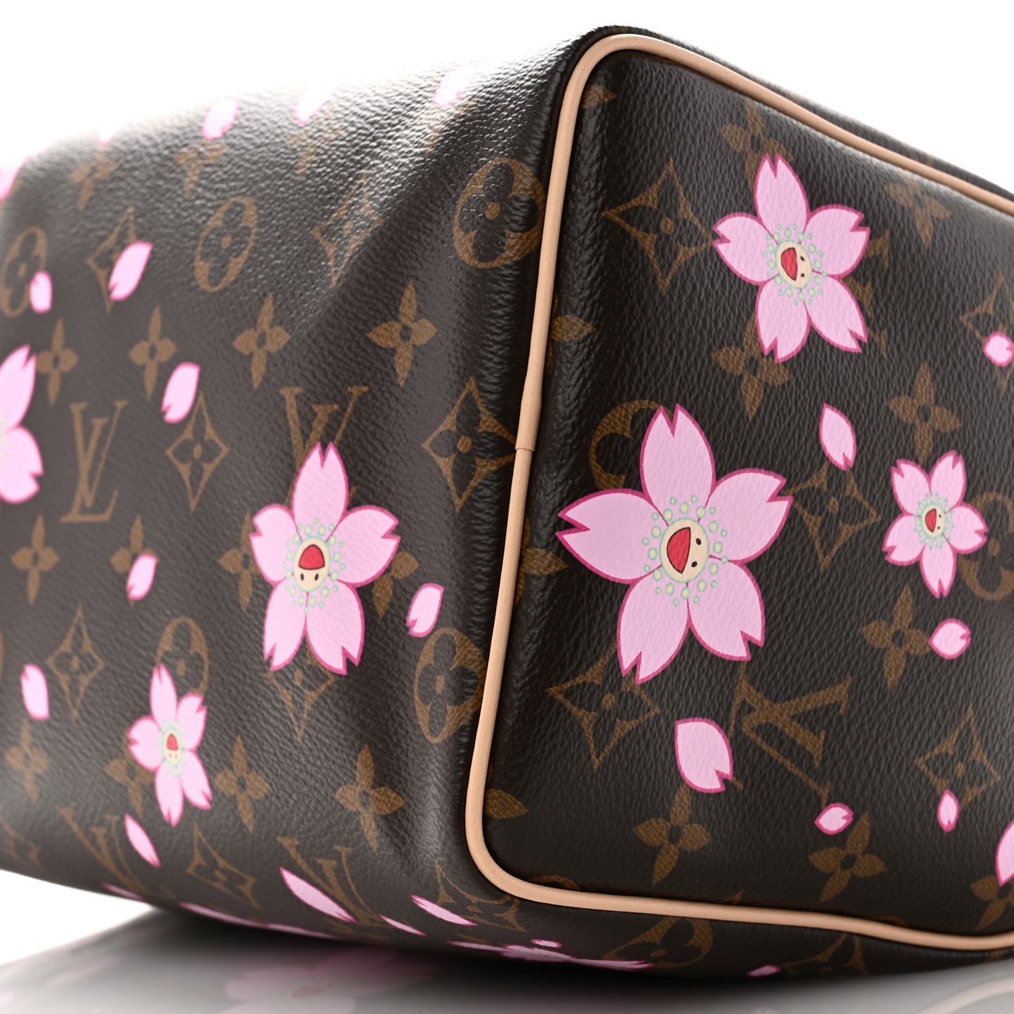 LV X TM Monogram Cherry Blossom Speedy Bandouliere 25 Sakura Brown
