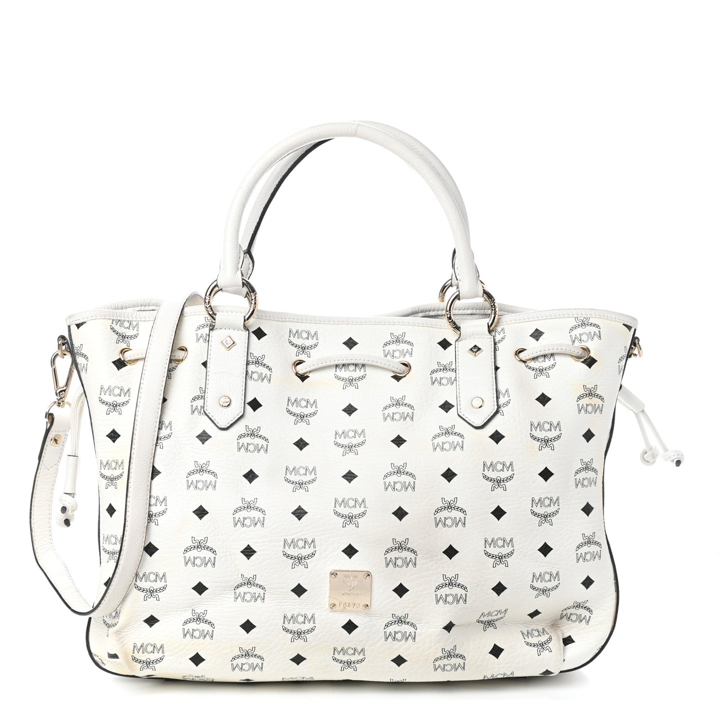Visetos Drawstring Bag White