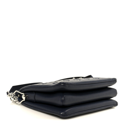 Louis Vuitton Lambskin Embossed Monogram Coussin PM Navy 4 of 11