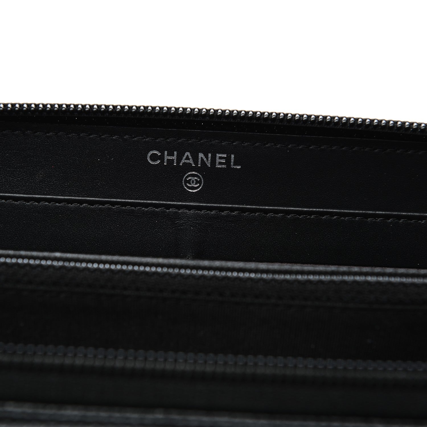 Chanel Caviar Large Timeless CC Zip Around Wallet Black 7 of 9