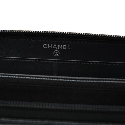 Chanel Caviar Large Timeless CC Zip Around Wallet Black 7 of 9