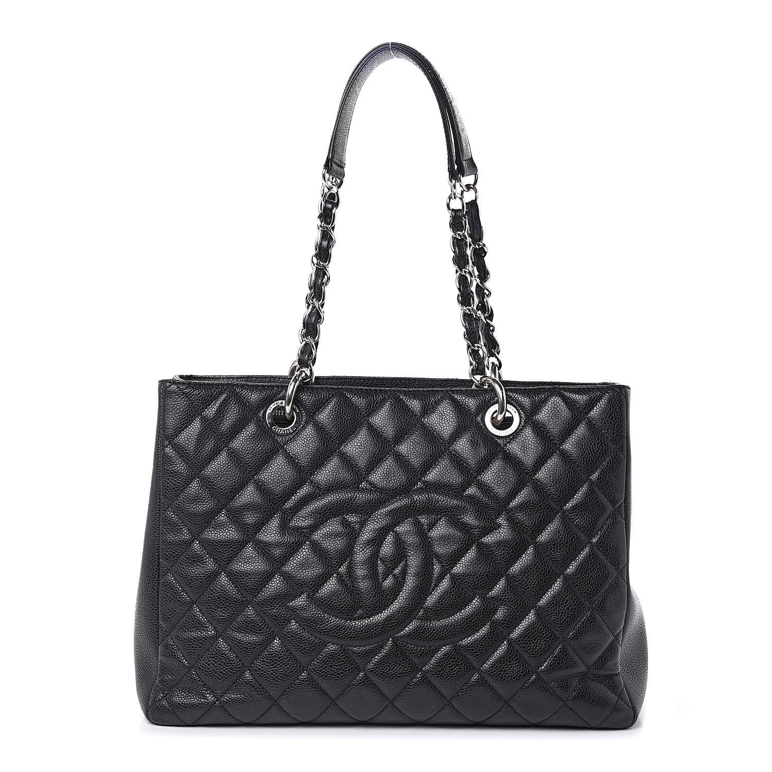 Chanel Caviar Quilted Grand Shopping Tote GST Black 1 of 14