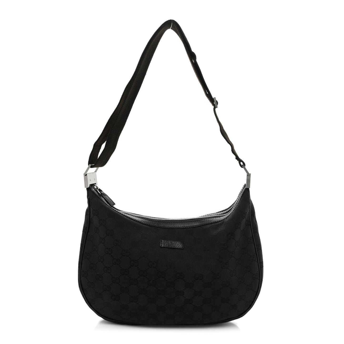 Monogram Medium Half Moon Hobo Black