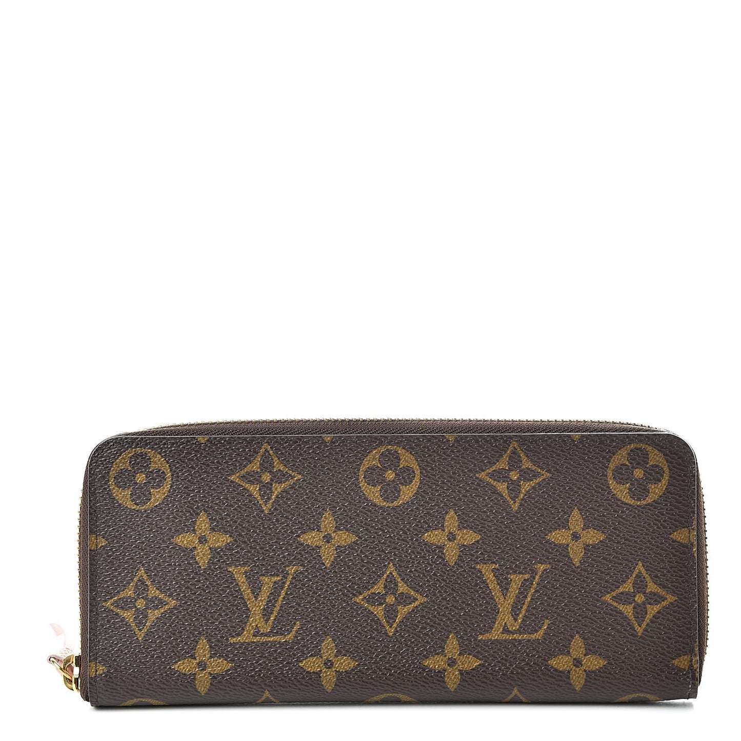 Monogram Clemence Wallet Rose Ballerine